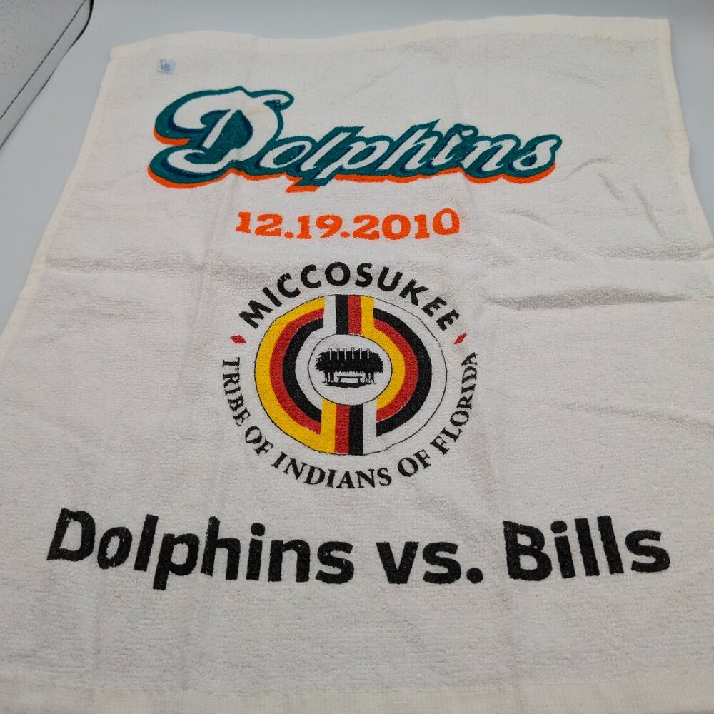 Miami Dolphins vs Buffalo Bills Game Day 12.19.2010 Rally Towel, Set of 3